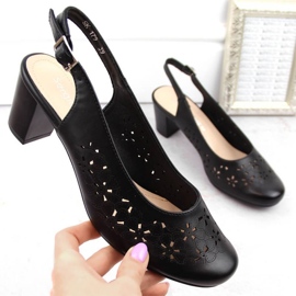 Sergio Leone W SK436A sandalias caladas negro 5