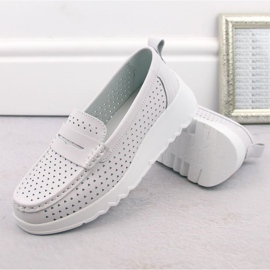 S.Barski S. Barski zapatos calados W LR509 OLI253A blanco 7