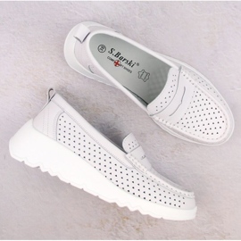 S.Barski S. Barski zapatos calados W LR509 OLI253A blanco 8