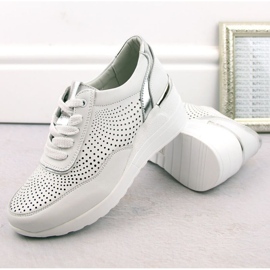 Zapatos cuña S.Barski W LR725 OLI254A blanco 7
