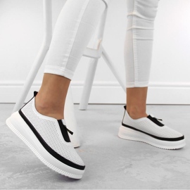 Artiker W HBH67 Zapatos de piel blanco 5
