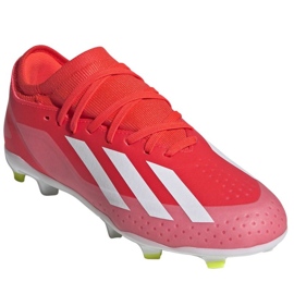 Zapatos de fútbol adidas X Crazyfast League Fg IF0693 rojo 3