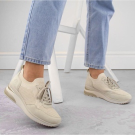 Rieker Cómodas zapatillas deportivas Remonte W RKR693 beige 4