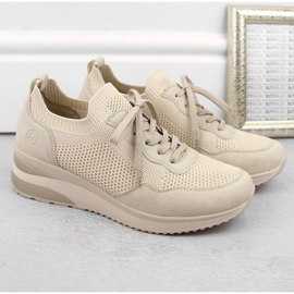 Rieker Cómodas zapatillas deportivas Remonte W RKR693 beige 5