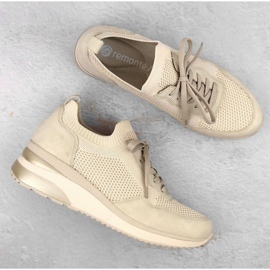 Rieker Cómodas zapatillas deportivas Remonte W RKR693 beige 7