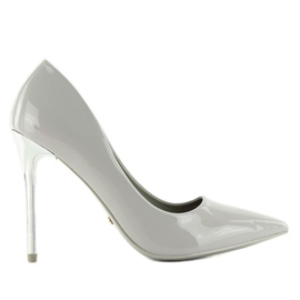 Plata Tacones salón gris NF03 Gris 4