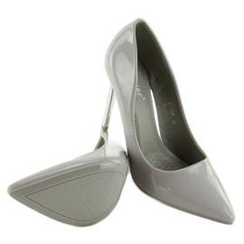 Plata Tacones salón gris NF03 Gris 3