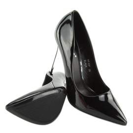 Salón Plata Tacones negro NF03 Negro 3