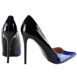Tacones sombreados ombre M253 azul negro azul marino 1 Tacones sombreados ombre M253 azul negro azul marino 1