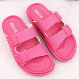 Chanclas de espuma con hebillas Big Star INT2004E, fucsia rosado 7