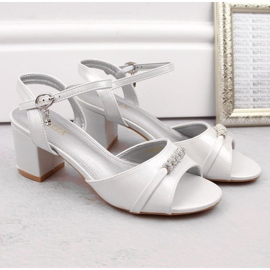 Sandalias tacón Vinceza W JAN305 plata 5