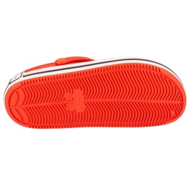 Zueco con logo fuera de la cancha Crocs 209651-625 rojo 3