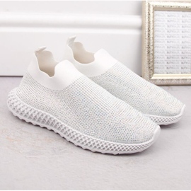 S.Barski Deportivas slip-on con pedrería D&amp;A W OLI257B blanco 6