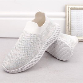S.Barski Deportivas slip-on con pedrería D&amp;A W OLI257B blanco 7