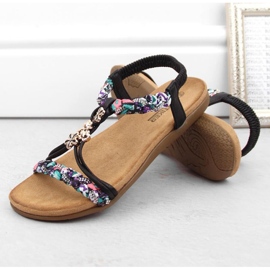 Artiker W HBH76B sandalias cómodas sin cordones, negro 6