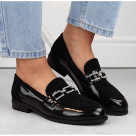 Filippo W PAW544 zapatos negros con circonitas 3