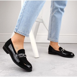 Filippo W PAW544 zapatos negros con circonitas 4