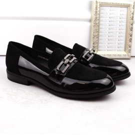 Filippo W PAW544 zapatos negros con circonitas 5