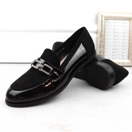 Filippo W PAW544 zapatos negros con circonitas 6