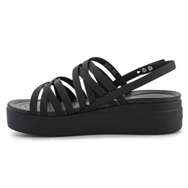Sandalias Crocs Brooklyn Strappy Lowwdg 206751-001 negro 5