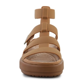 Sandalias Crocs Brooklyn luxe Gladiator 209557-2U3 marrón 7