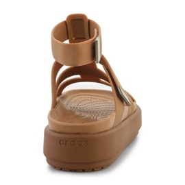 Sandalias Crocs Brooklyn luxe Gladiator 209557-2U3 marrón 10