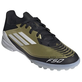 Zapatos Adidas F50 League Messi Jr Tf IG9277 dorado 3