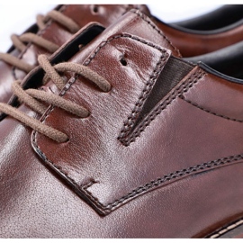 Zapatos con banda elástica Rieker M 15320-25 marrón 8