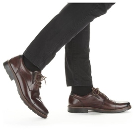 Zapatos con banda elástica Rieker M 15320-25 marrón 11
