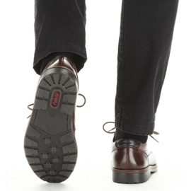 Zapatos con banda elástica Rieker M 15320-25 marrón 12