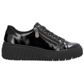 Zapatos cuña Rieker W N2501-00 negro 9