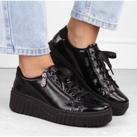 Zapatos cuña Rieker W N2501-00 negro 13