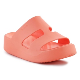 Chanclas Crocs Getaway Platform H-Strap 209409-84F naranja 6