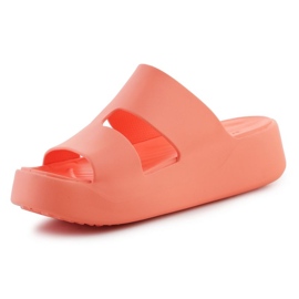 Chanclas Crocs Getaway Platform H-Strap 209409-84F naranja 8