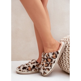 Pantuflas de Mujer de Piel de Leopardo Inblu EK000008 Beige 5