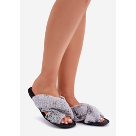 Pantuflas de Mujer de Pelo Inblu 6800006D Gris 1 Pantuflas de Mujer de Pelo Inblu 6800006D Gris 1