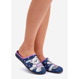Zapatillas de Estar por casa Mujer con Osito Inblu GF000025 Azul Marino 1 Zapatillas de Estar por casa Mujer con Osito Inblu GF000025 Azul Marino 1