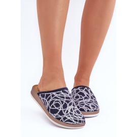Pantuflas Mujer Brillantes Inblu CT000028 Azul Marino 5