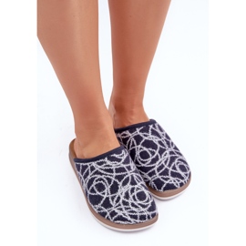 Pantuflas Mujer Brillantes Inblu CT000028 Azul Marino 3