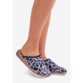 Pantuflas Mujer Brillantes Inblu CT000028 Azul Marino 1