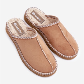 Inblu Pantuflas Camel Mujer Con Bordado Home Shoes marrón 2 Inblu Pantuflas Camel Mujer Con Bordado Home Shoes marrón 2