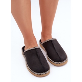 Inblu Zapatillas de estar por casa mujer con bordado, negro. 4