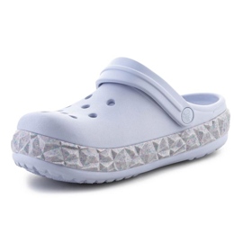 Chanclas Crocs Crockband Geométrica Glitter Band Clog 210134-5AF violeta 8