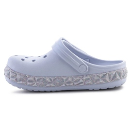 Chanclas Crocs Crockband Geométrica Glitter Band Clog 210134-5AF violeta 9