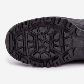 Botas de nieve para hombre con cremallera, forradas con pelo, negro 3