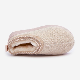 Botas de nieve para niños con pelo, tipo borreguito, beige claro 1 Botas de nieve para niños con pelo, tipo borreguito, beige claro 1