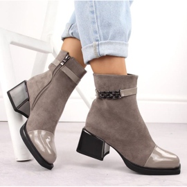 Botines D&amp;A S.Barski con tacón decorativo Premium Collection W MR880-018 OLI269C 5