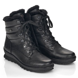 Rieker Botas aislantes de piel Remonte W RKR629B negro 12