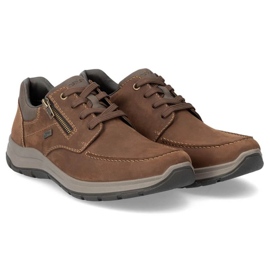 Rieker M RKR710 Zapatos de piel marrón 5