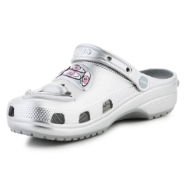 Chanclas Crocs Scharf Classic Clog 209487-040 plata 5